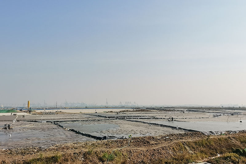 公司承接广州港南沙港区堆场项目软基处理工程正式开工