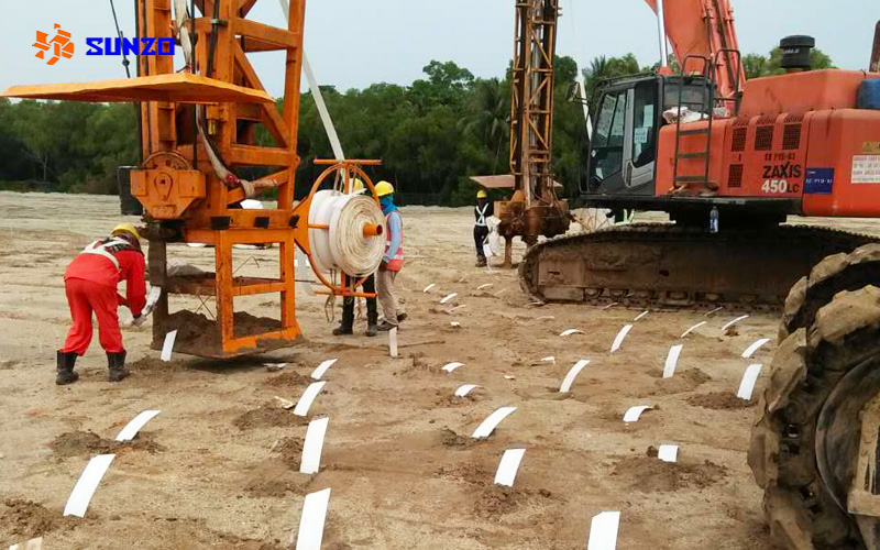 Prefabricated Vertical Drains (PVD) Installation